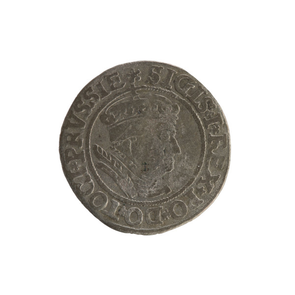 Prussian grosz, Sigismund I the Old (King of Poland; 1506–1548). Silver coin (grosz), 1534, Torun,