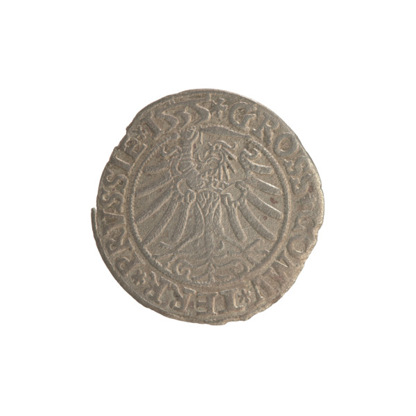 Prussian grosz, Sigismund I the Old (King of Poland; 1506–1548), coats of arms, Jagiellonians