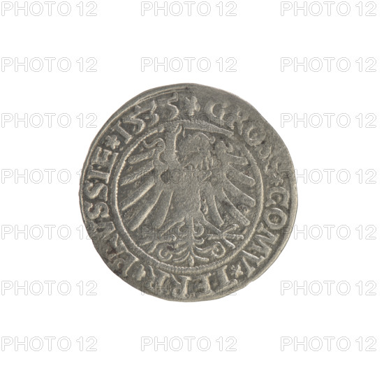 Prussian grosz, Sigismund I the Old (King of Poland; 1506–1548); obverse: crowned male bust in