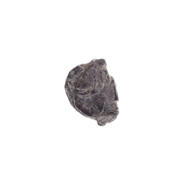 Fragment of a double-sided Drohiczyn seal. On one side a cross with one arm ending in a triangle