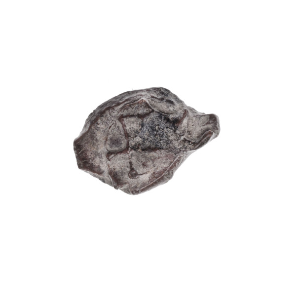 Fragment of a double-sided Drohiczyn seal. On one side a cross with one arm ending in a triangle