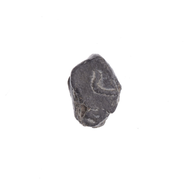 Fragment of a double-sided Drohiczyn seal. On one side, a cross with one arm ending in a triangle