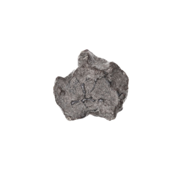 Fragment of a double-sided Drohiczyn seal. On one side, a cross with one arm ending in a triangle