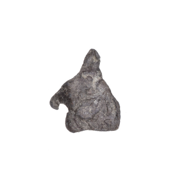 Fragment of a double-sided Drohiczyn seal. On one side a fragment of an eagle's head is visible; on