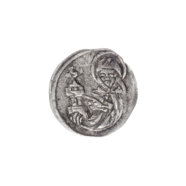 Obverse: In the trefoil a shield with the Silesian eagle; at the top and on the sides the letters