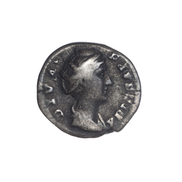 Denarius of Antoninus Pius (reigned 138–161) issued after 141. Obverse: bust of Faustina the Elder