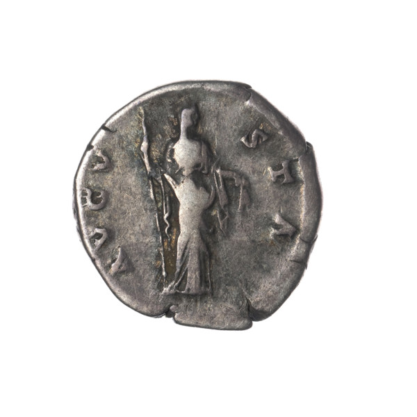 Denarius, posthumous issue of Faustina the Elder (98–141; Roman empress 138–141), issuer Antoninus