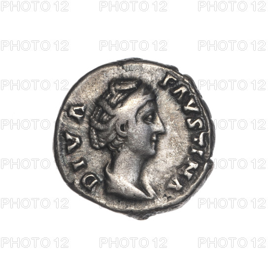 Denarius, posthumous issue for Faustina the Elder (98–141; Roman empress 138–141), issued under