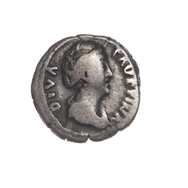 Denarius, posthumous issue for Faustina the Elder (98–141), issuer Antoninus Pius (86–161).