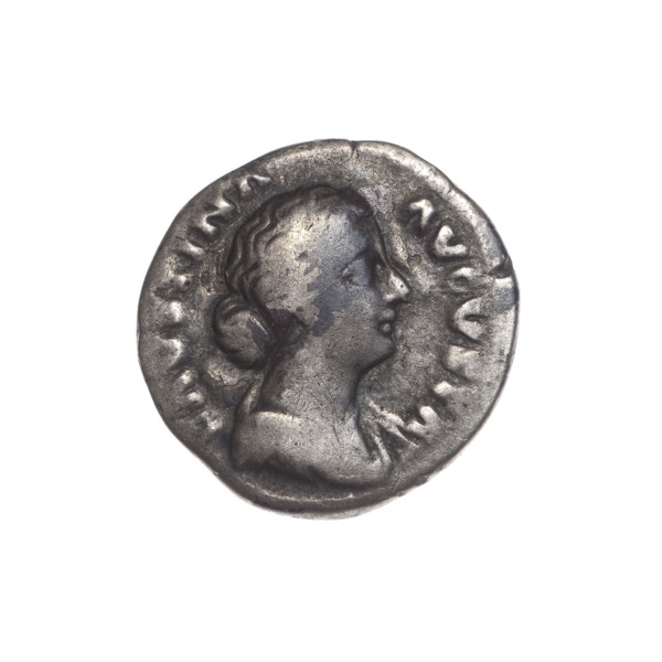 Denarius of Faustina the Younger (ca. 130–176; Roman empress 161–176), issuer Marcus Aurelius