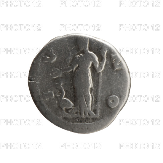 Denarius, Faustina the Younger (ca. 130–176; Roman empress 161–176), Marcus Aurelius (121–180;