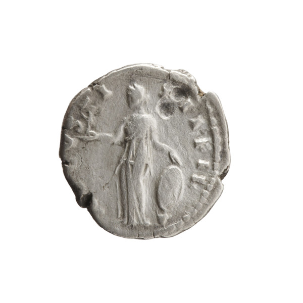 Denarius of Faustina the Younger (ca. 130–176; Roman empress 161–176), draped bust of Faustina II