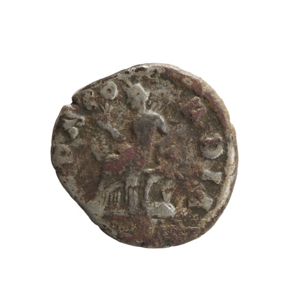 Denarius of Faustina the Younger (ca. 130–176; Roman empress 161–176; Augusta 147–161). Obverse: