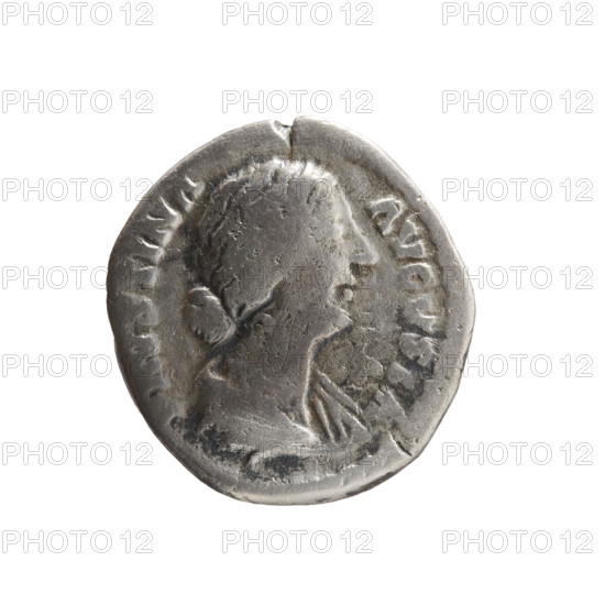 Denarius of Faustina the Younger (ca. 130–176), wife of Marcus Aurelius (121–180); Roman Empire,