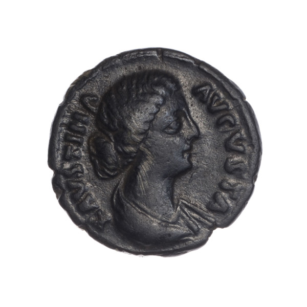 Denarius of Faustina the Younger (ca. 130–176), Roman empress 161–176; issuer Marcus Aurelius