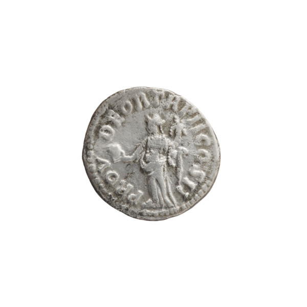 Denarius of Lucius Verus (130–169; Roman emperor 161–169). Obverse: Head of Lucius Verus uncovered