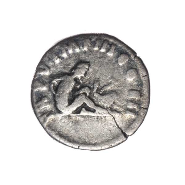 Denarius of Lucius Verus (130–169; Roman emperor 161–169). Obverse: Head of Lucius Verus with