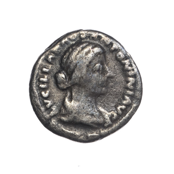 Denarius, Lucius Verus (130–169; Roman emperor 161–169), issuer; Lucilla (149–182; Roman empress