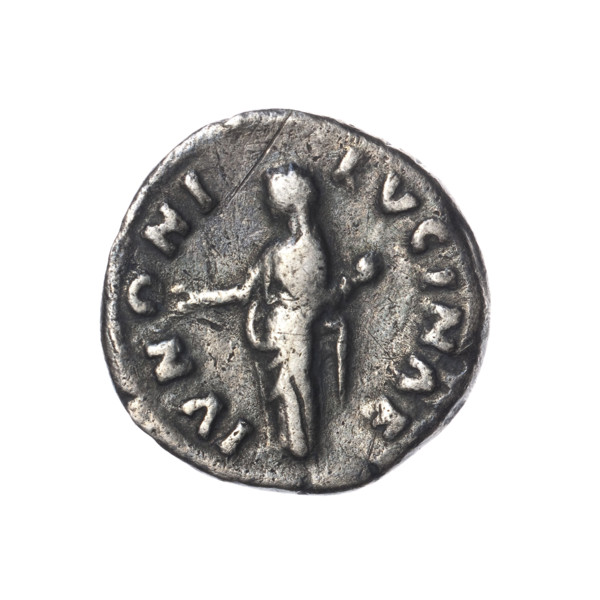 Denarius, Lucius Verus (130–169; Roman emperor 161–169), issuer; Lucilla (149–182; Roman empress