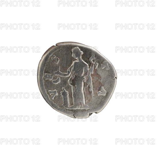 Denarius of Lucilla (149–182; Roman empress 164–169) issued under Lucius Verus (130–169; Roman