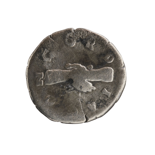 Denarius of Crispina (164–c.192) and Commodus (161–192), Roman Empire, 178–183. Obverse: Bust of