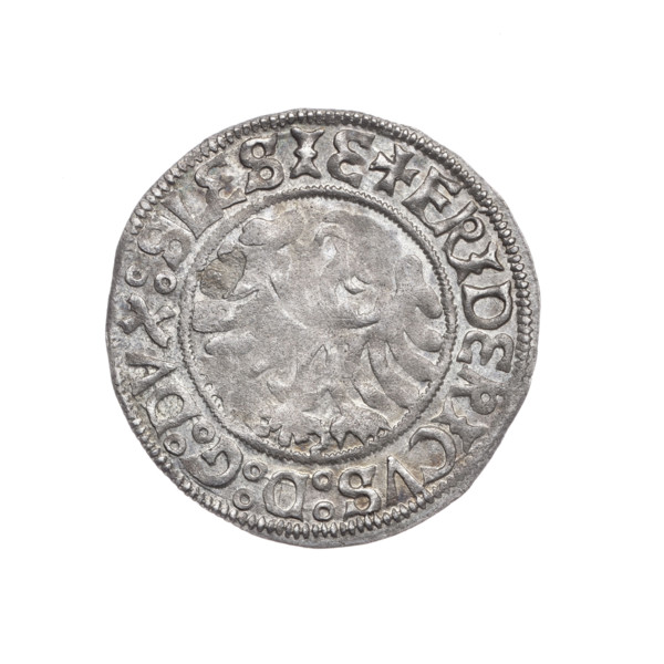 grosz; Frederick II (Duke of Brzeg-Legnica; 1480–1547); Jadwiga of Silesia (Saint; 1174–1243);