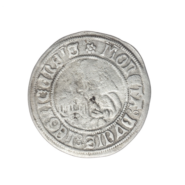 grosz; Frederick II (Duke of Brzeg-Legnica; 1480–1547); Jadwiga of Silesia (Saint; 1174–1243);