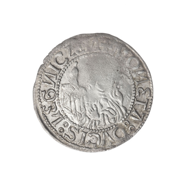 Obverse: Half-figure of Frederick II (Duke of Brzeg-Legnica; 1480–1547), Silesian eagle