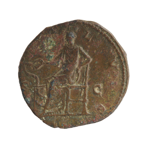 sestertius; issuer: Commodus (161–192, Roman emperor 177–192); portrait: Crispina (164–192?, Roman