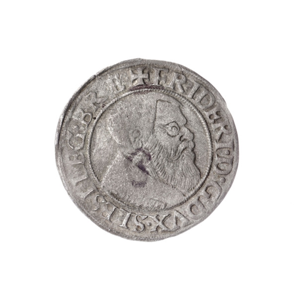 Obv. Male bust turned right with beard and sideburns, in a coat with a wide collar; in the rim