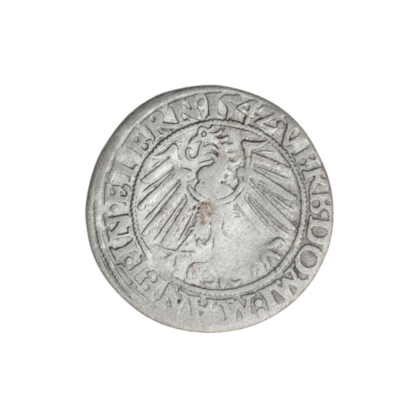 Grosz, Stoltz, Michael (fl. ca. 1540–1555). Obverse: Male bust turned right, with a beard and