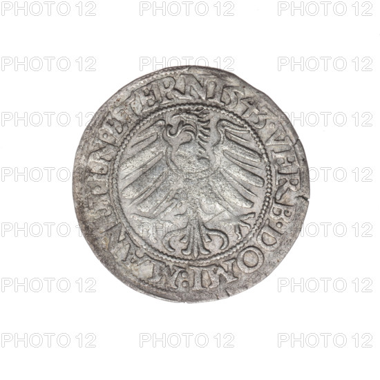 Grosz, Stoltz, Michael (fl. ca. 1540–1555). Coin depicting Frederick II (Duke of Brzeg-Legnica;