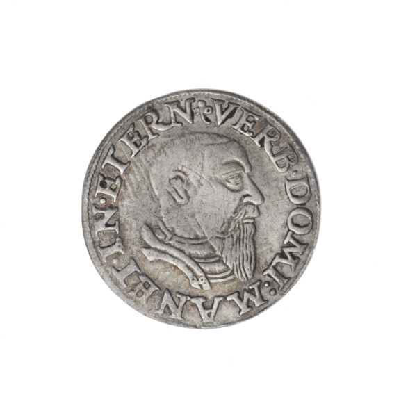Trojak by Michael Stoltz (fl. ca. 1540–1555) depicting Frederick II, Duke of Brzeg-Legnica