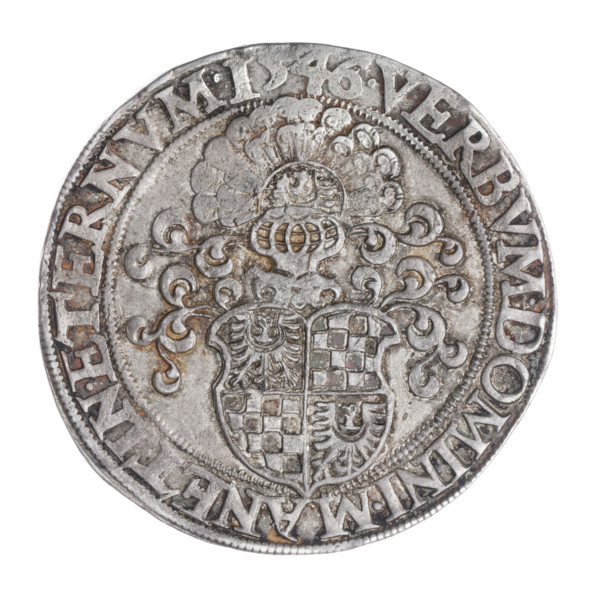 Thaler, Michael (fl. ca. 1540–1555). Obverse: Male bust turned right with beard and sideburns,