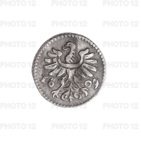 Obverse: In the beaded border the Silesian eagle; on the sides the date 1609. Reverse: In the
