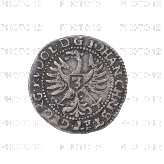 3 kreuzer, 1603. Obverse: Silesian eagle; on its chest a shield with the number 3; in the rim