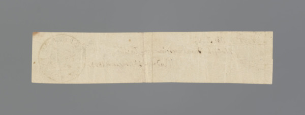 National Government receipt; handwritten narrow strip of paper inscribed: '17318 citizen IN // paid