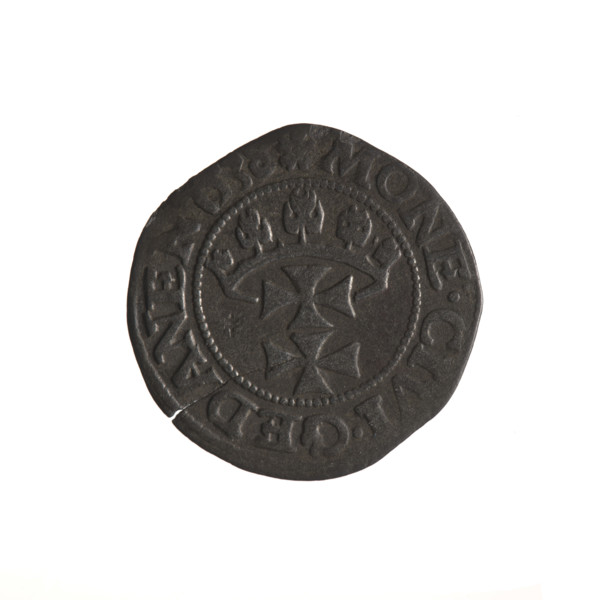 Gdansk szelag, Sigismund I the Old (King of Poland; 1506–1548). Obverse: Eagle of Royal Prussia, in