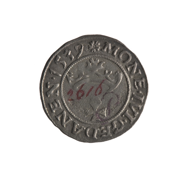 Gdansk szelag, Sigismund I the Old (King of Poland; 1506–1548). Obverse: Eagle of Royal Prussia; in