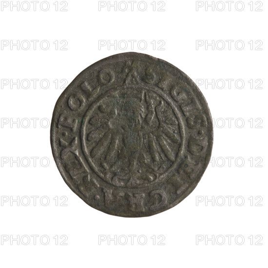 Gdansk szelag, Sigismund I the Old (King of Poland; 1506–1548). Polish coin (Gdansk), 1539. Obv.: