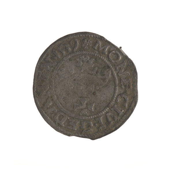 Gdansk szelag, Sigismund I the Old (King of Poland; 1506–1548). Obverse: Eagle of Royal Prussia, in