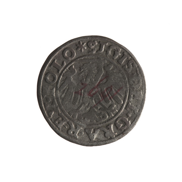 Gdansk szelag, Sigismund I the Old (King of Poland; 1506–1548). Obverse: Eagle of Royal Prussia, in