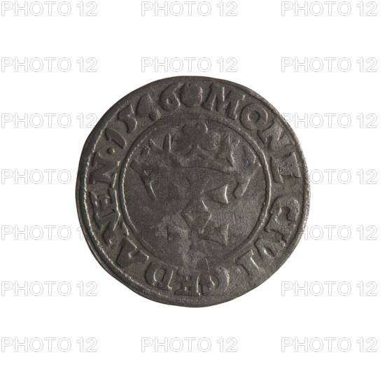 Gdansk szelag, Sigismund I the Old (King of Poland; 1506–1548). Obv.: Eagle of Royal Prussia; in