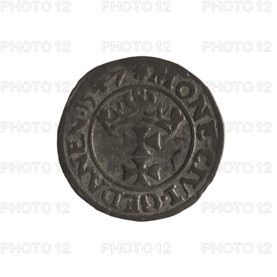 Gdansk szelag, Sigismund I the Old (King of Poland; 1506–1548). Obv.: Eagle of Royal Prussia, in