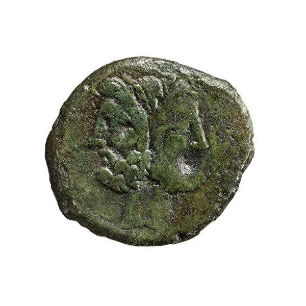 Titurius Sabinus, L. (fl. 89 BC; 75 BC), publisher. Obverse: head of Janus with laurel wreath.