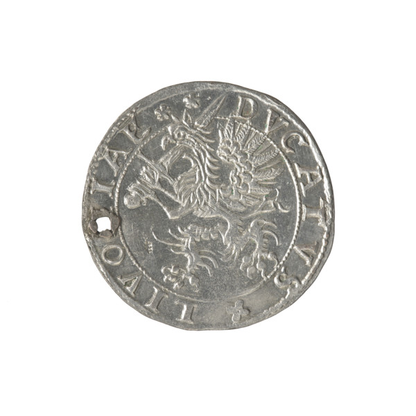 Livonian half-mark (half-fine), Sigismund II Augustus (king of Poland; 1544–1572), (interregnum);