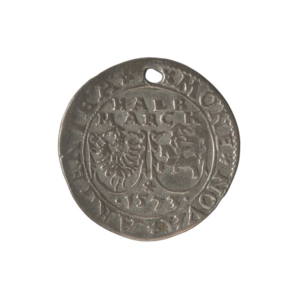 Livonian half-mark (half-fine), Sigismund II Augustus (king of Poland; 1544–1572), (interregnum),