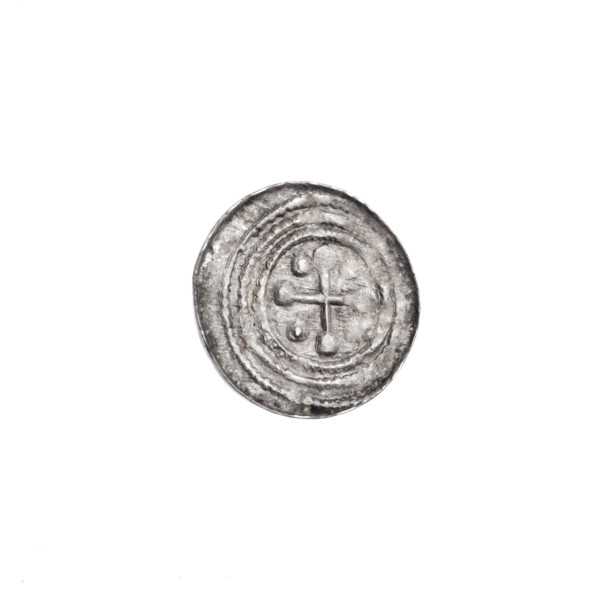 Denarius of Boleslaw III Krzywousty (prince of Poland; ca. 1086–1138), ca. 1125–1138. Obverse (in
