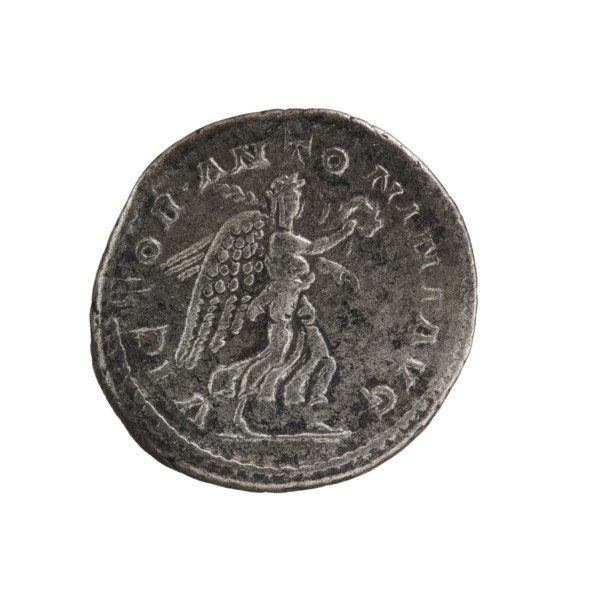 Antoninian of Elagabalus (reigned 218–222). Obverse: Bust of Elagabalus facing right wearing a