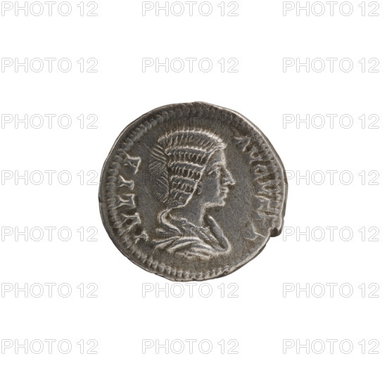 Denarius, Julia Domna (ca. 160–217; Roman empress 193–211); Septimius Severus (Roman emperor;